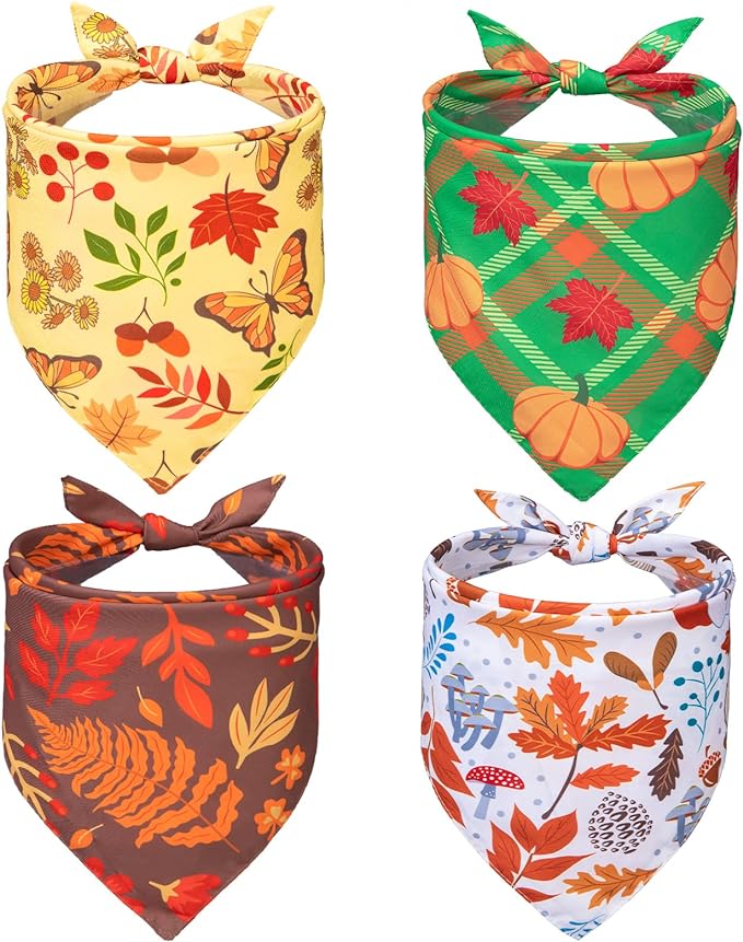 PUPTECK Fall Dog Bandanas PUPTECK Fall Dog Bandanas