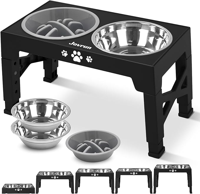 Jovrun Elevated Dog Bowls